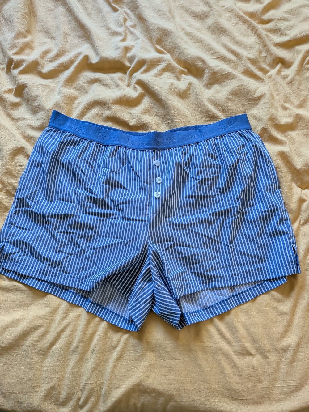 Knix Blue Striped Leak proof Boxer Shorts